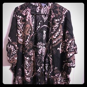 Floral and paisley shawl.